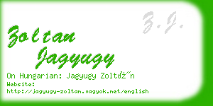 zoltan jagyugy business card